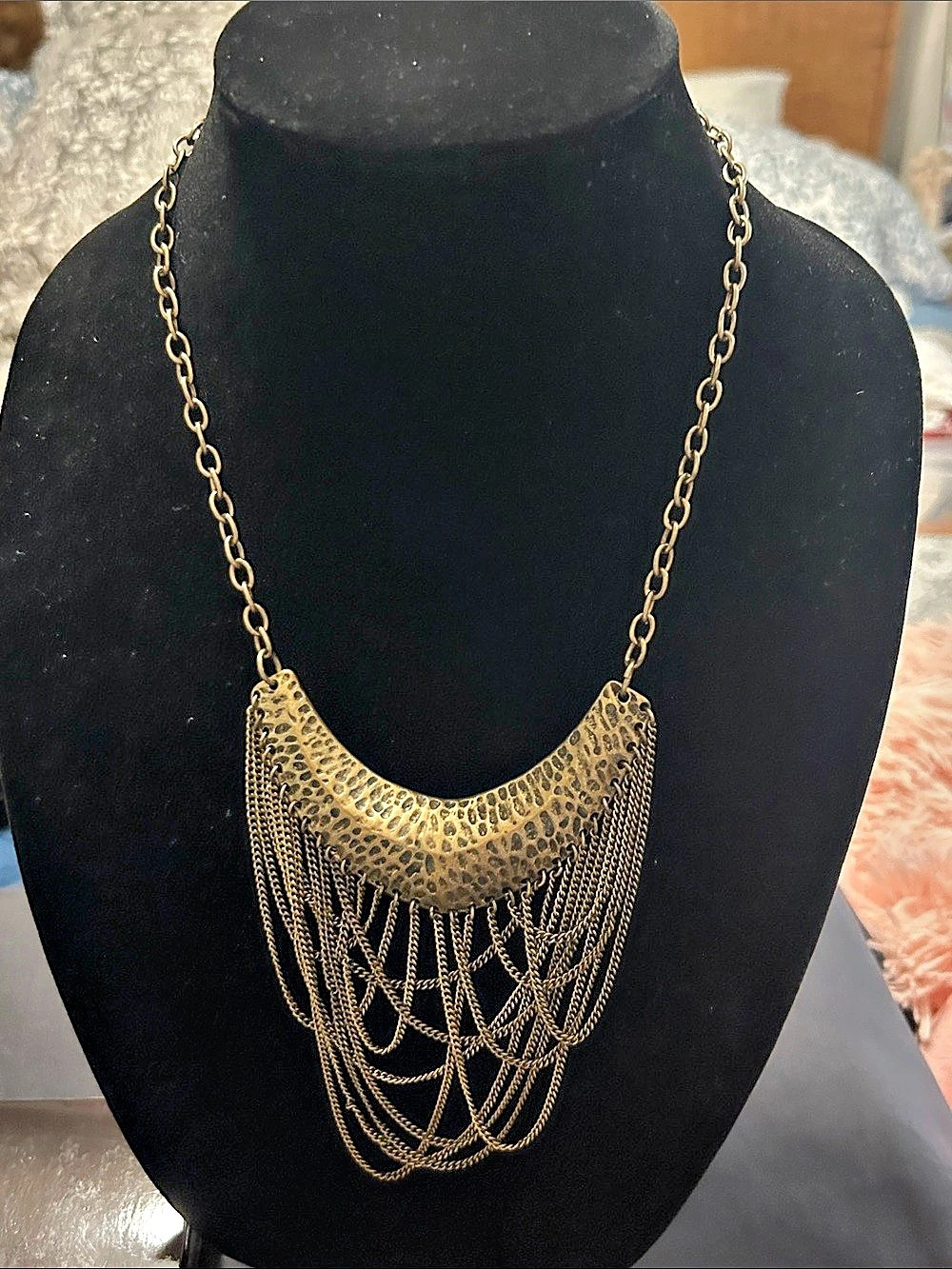 Mark. Bronze Tone Layered Chain Necklace New in Box